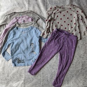 Pajama tops + 1 bottoms